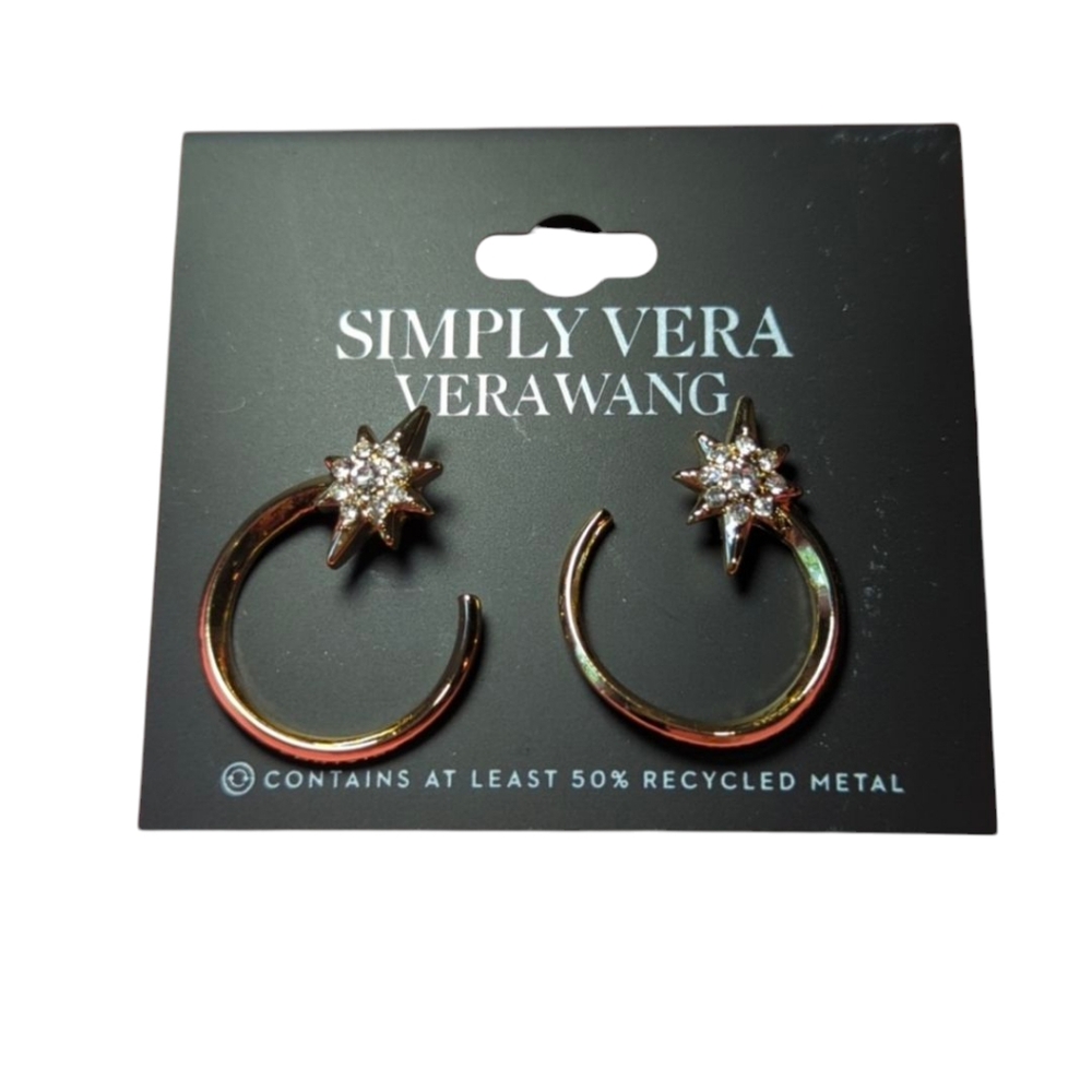 Simply Vera Vera Wang Celestial Frontal Hoop Earrings